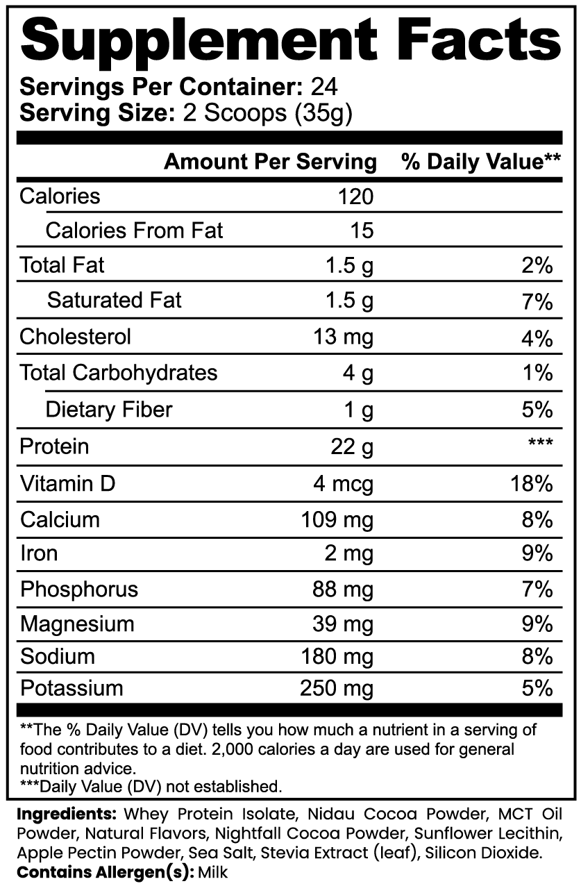 BLOQ 100% Whey Protein Isolate (Chocolate)
